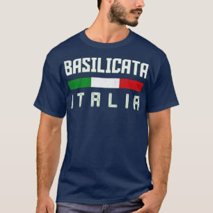 Camiseta Basilicata Itália Tipografia Design