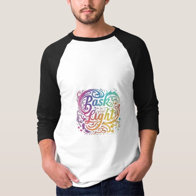 Camiseta Bask em sua luz: Autocamiseta Radiante. (Frente)