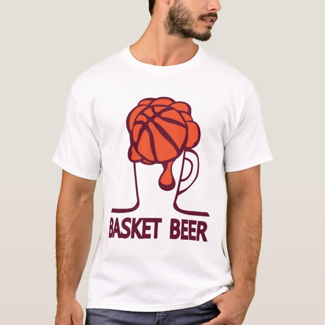 Camiseta basket beer verre humour sport 1 (Frente)