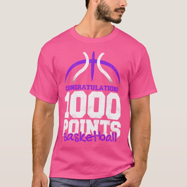 Camiseta Basketba de Segundo grau de Pontuador de Basquete  (Frente)