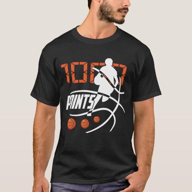Camiseta Basketba de Segundo grau de Pontuador de Basquete  (Frente)