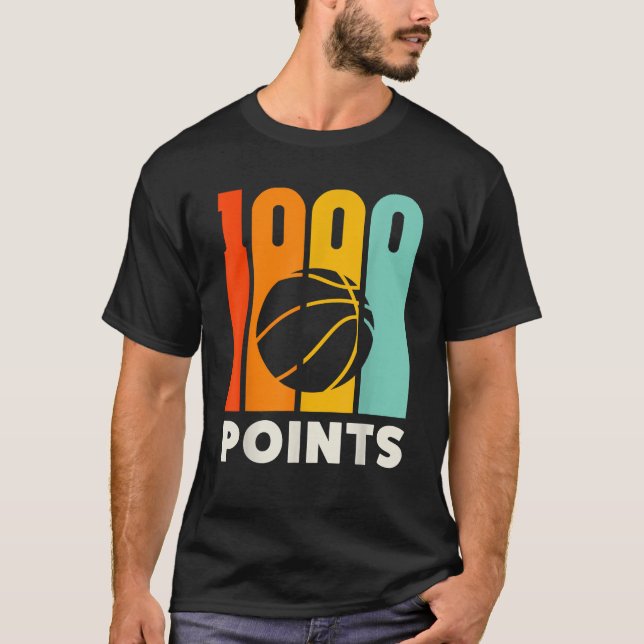 Camiseta Basketba de Segundo grau de Pontuador de Basquete  (Frente)