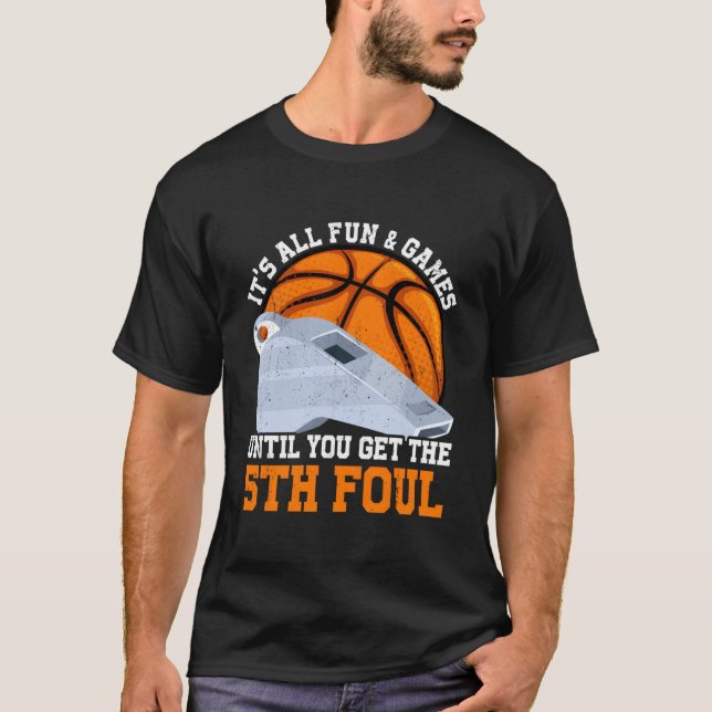 Camiseta Basketball 5 Fouls Son Daughter (Frente)