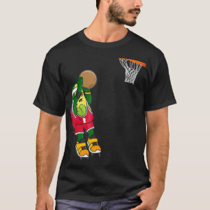 Camiseta Basketball Avocado Vegans Vegetarian Player