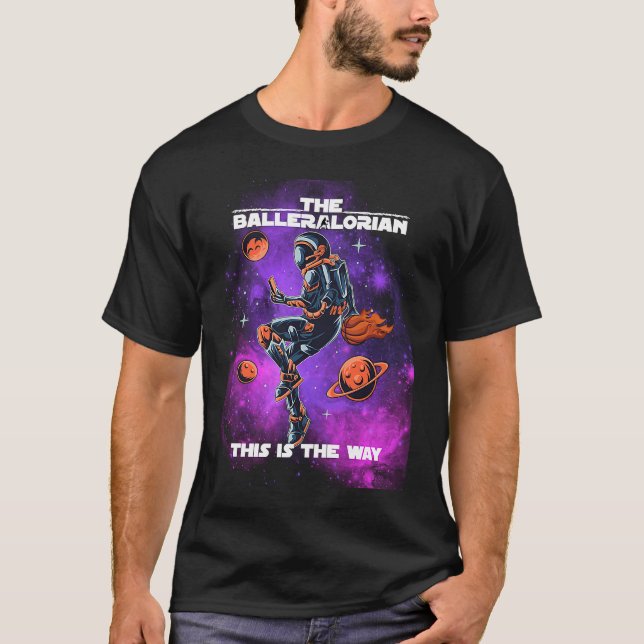 Camiseta Basketball Balleralorian Astranaut Graphics (Frente)