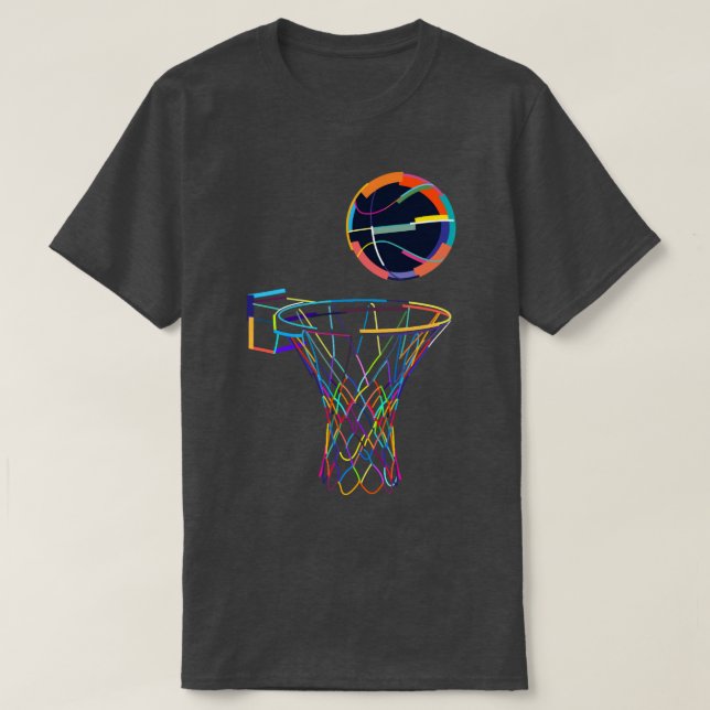 Camiseta Basketball Basketball Colorful (Frente do Design)
