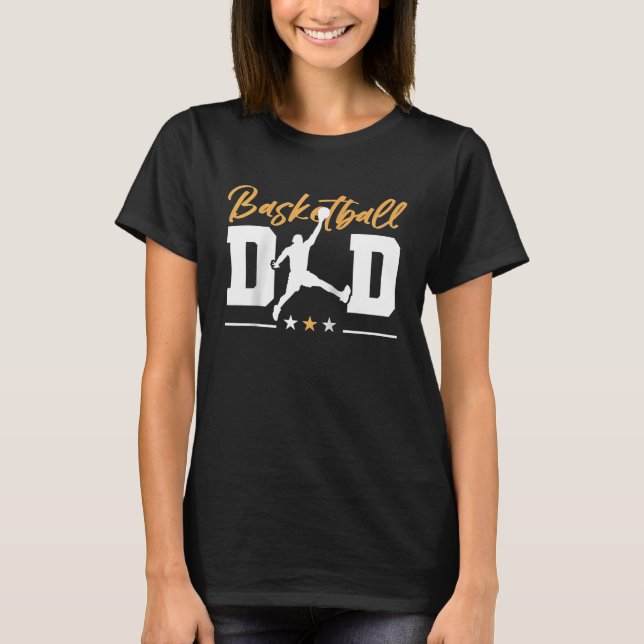 Camiseta Basketball  Basketball Dad Raglan Baseball (Frente)