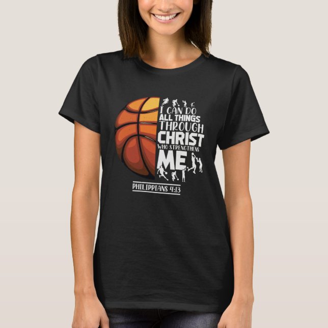 Camiseta Basketball Christian Saying Motivational Words Ins (Frente)