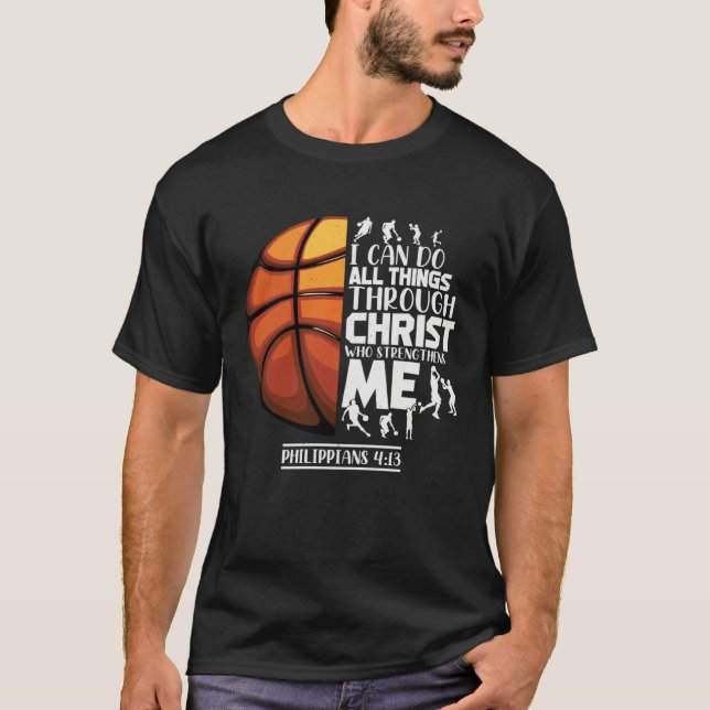 Camiseta Basketball Christian Saying Motivational Words Ins (Frente)