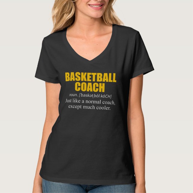 Camiseta Basketball Coach Definition Team (Frente)