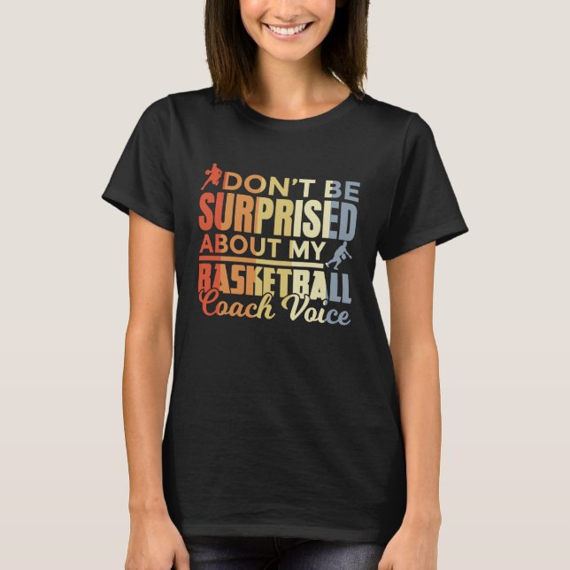 Camiseta Basketball Coach  Saying Retro Look (Frente)