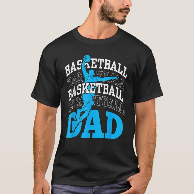 Camiseta Basketball Dad Coach Team Match Player Father Dadd (Frente)