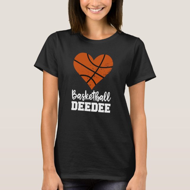 Camiseta Basketball Deedee Basketball Heart Grandma Dee Dee (Frente)