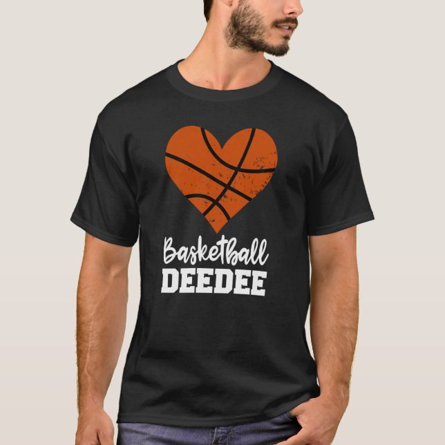 Camiseta Basketball Deedee Basketball Heart Grandma Dee Dee (Frente)