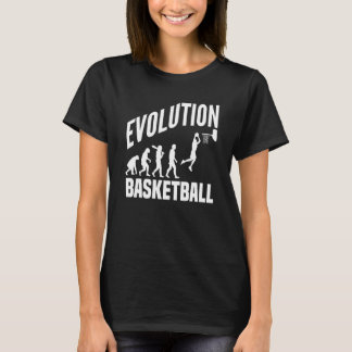Camiseta Basketball Evolution From Monkey To Men BBall Dunk