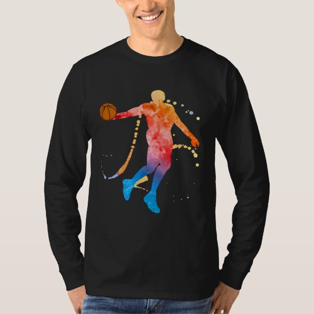 Camiseta Basketball Game Sport B Ball Basketball Player (Frente)