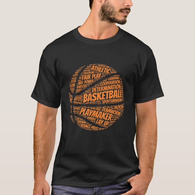Camiseta Basketball Gift For Boys, Girls, Men And Women (Frente)