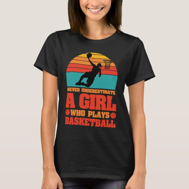 Camiseta Basketball girl Player Basketballer Sports women f (Frente)