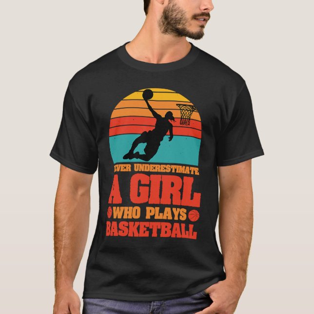 Camiseta Basketball girl Player Basketballer Sports women f (Frente)