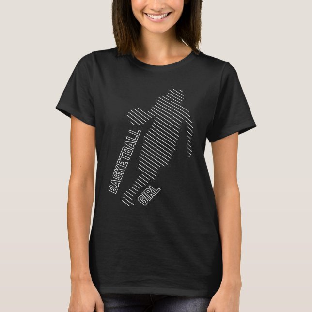 Camiseta Basketball Girl Sign Basketballer Girls Who Love T (Frente)
