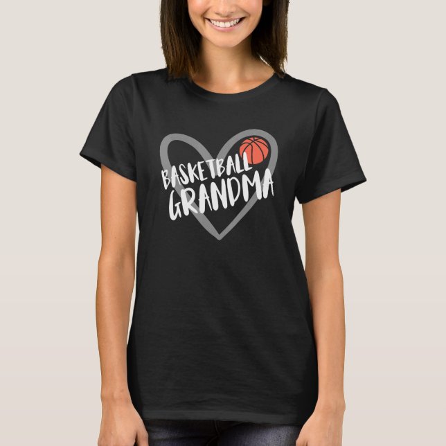 Camiseta Basketball Grandma Heart (Frente)