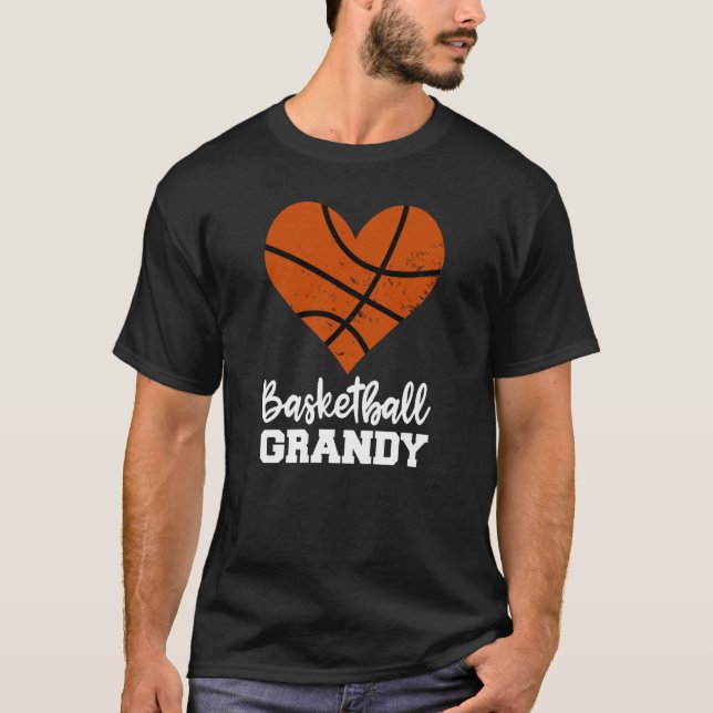 Camiseta Basketball Grandy Basketball Heart Grandma Grandy (Frente)