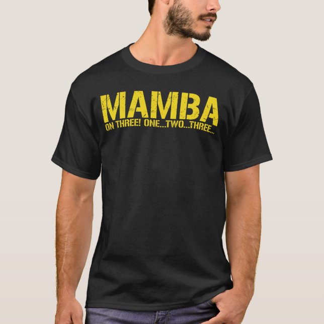 Camiseta Basketball Hoop Champion Mamba On Three Motivation (Frente)