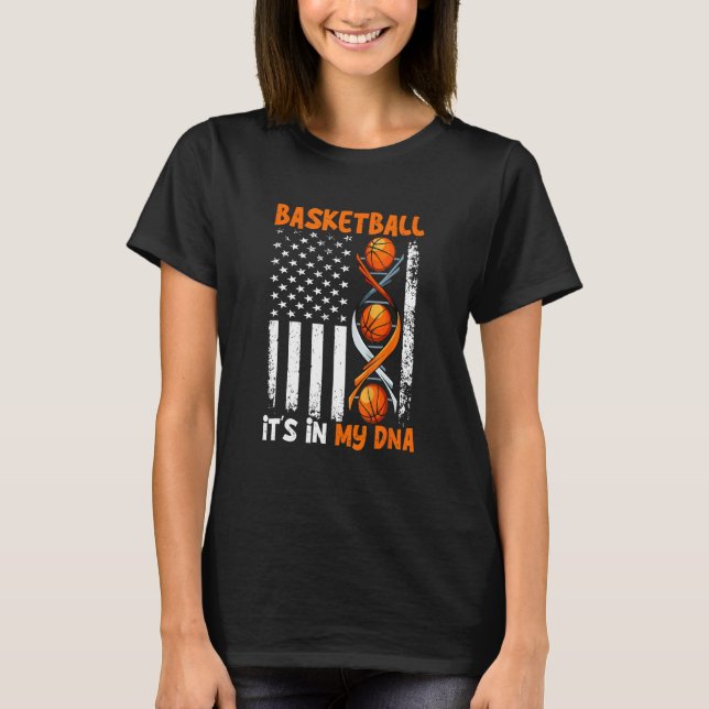 Camiseta Basketball It's In-My DNA Funny Player Coach Team  (Frente)