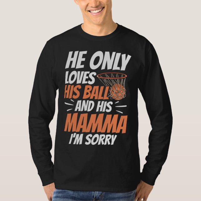 Camiseta Basketball Mom Mothers Day Motherhood Basketball   (Frente)