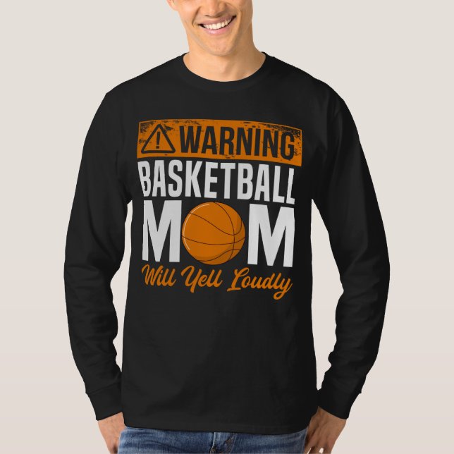 Camiseta Basketball Mom Player Team Sport Mother s Day Mama (Frente)