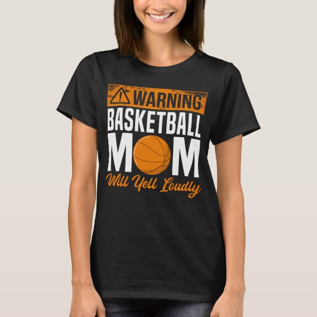 Camiseta Basketball Mom Player Team Sport Mother s Day Mama (Frente)
