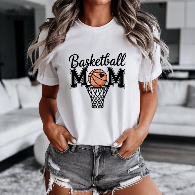 Camiseta Basketball Mom T-shirt (Basketball Mom t-shirt. )