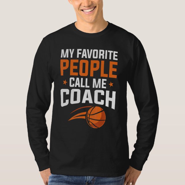 Camiseta Basketball My Favorite People Call Coach (Frente)