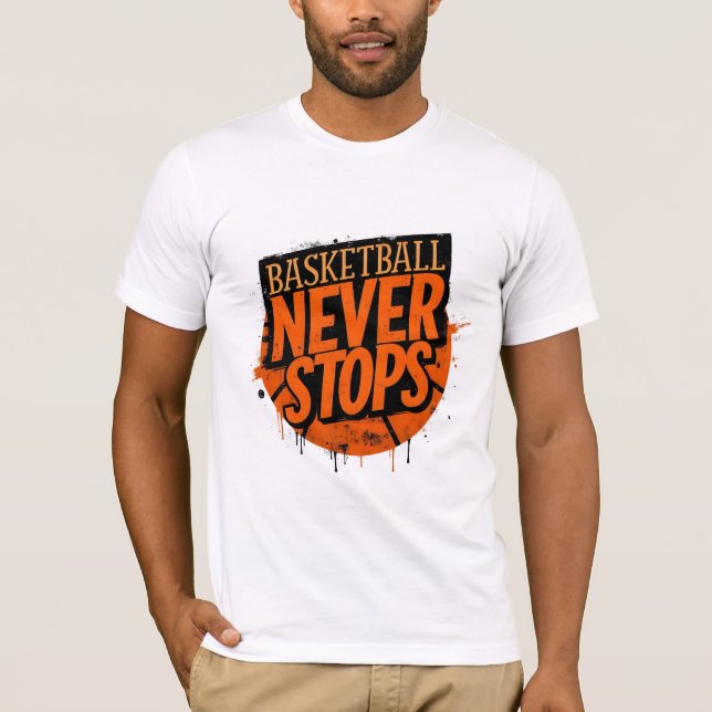 Camiseta Basketball Never Stop Tee (Frente)