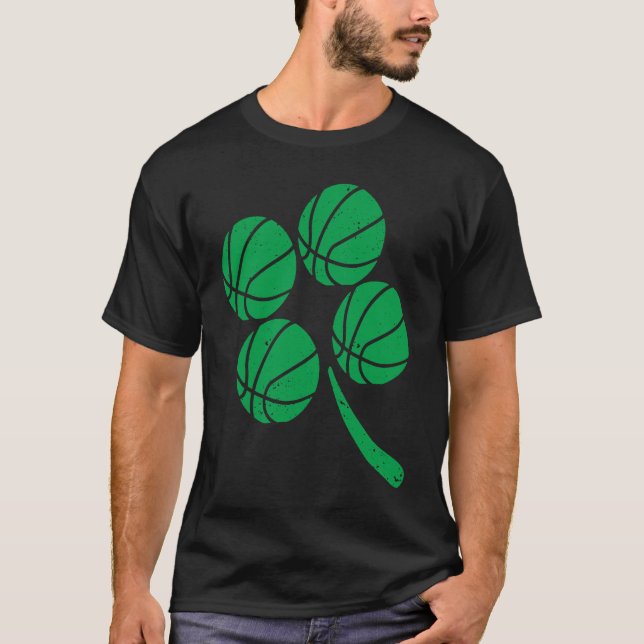 Camiseta Basketball Player Coach Shamrock St Patricks Day I (Frente)
