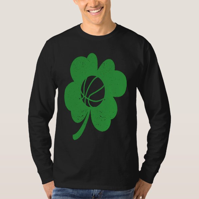 Camiseta Basketball Player Coach Shamrock St Patricks Day I (Frente)