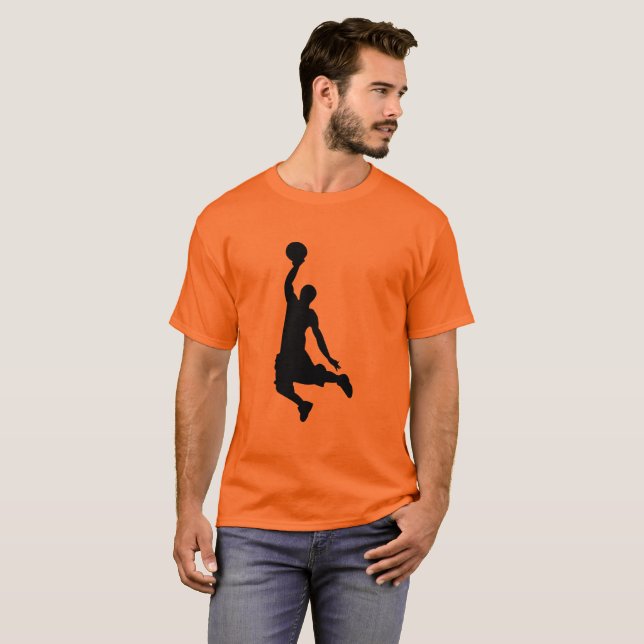 Camiseta Basketball Player Dunk Basketball Hoop Sports (Frente Completa)