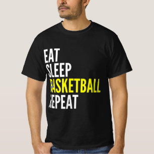 Camiseta Basketball Player Fun Gift - Eat Sleep Basketball