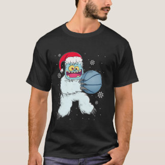 Camiseta Basketball Player Yeti Abominable Snowman Christma