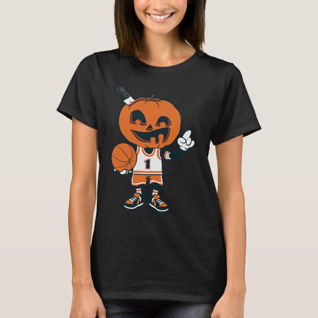 Camiseta Basketball Pumpkin Player (Frente)