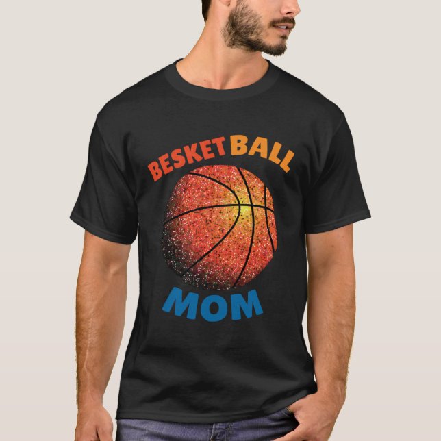 Camiseta Basketball Senior Mom Torn Paper Twinkle Twinkle (Frente)