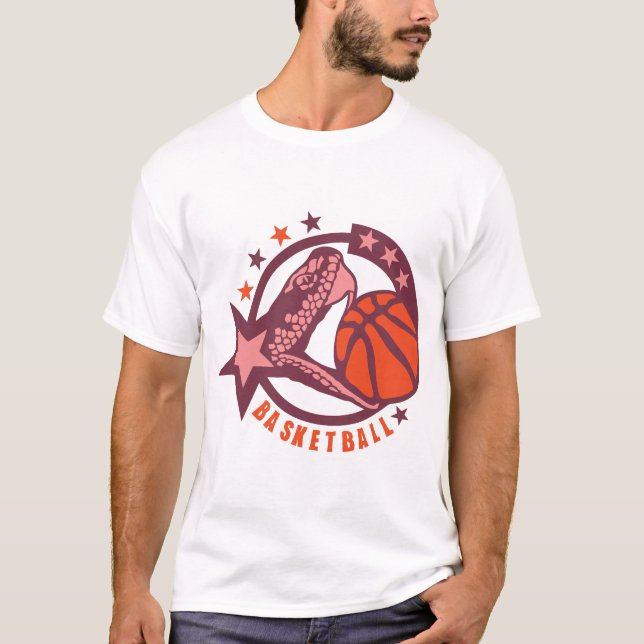Camiseta basketball serpent snake Schlange logo club serpie (Frente)