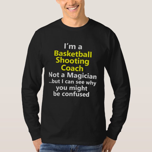 Camiseta Basketball Shooting Coach Trainer Jump Shot Shoote (Frente)