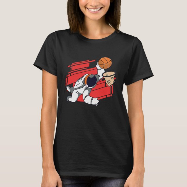 Camiseta basketball spaceman space (Frente)