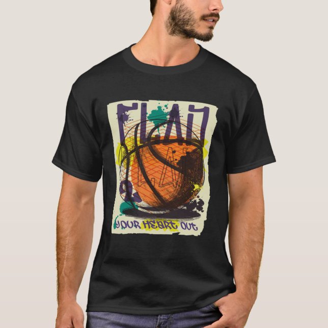 Camiseta Basketball Team Player Team Sport Basket Ball Spor (Frente)