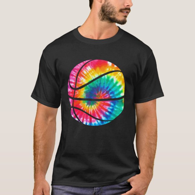 Camiseta Basketball Tie Dye Sports Bball Kids Coach Basketb (Frente)