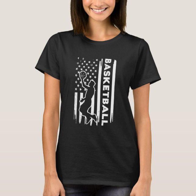 Camiseta Basketball US flag graphic concept (Frente)