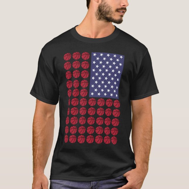 CAMISETA BASKETBALL USA FLAG (Frente)