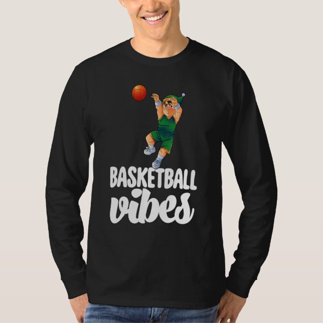 Camiseta Basketball Vibes Gnome  Basketball Game Celebratio (Frente)