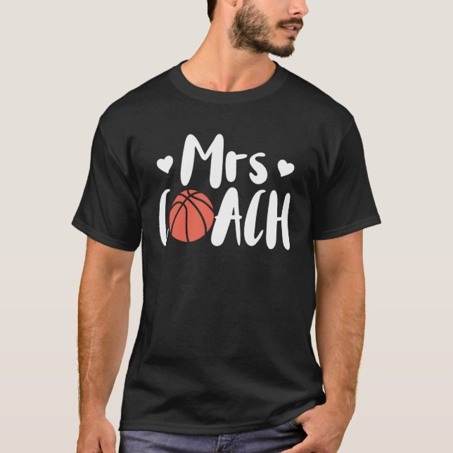 Camiseta Basketball Woman Coach Wife (Frente)